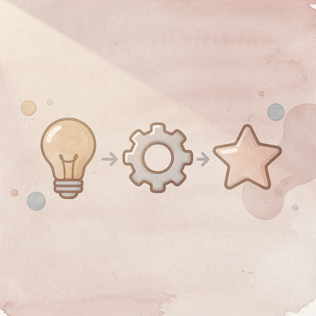 Three icons showing sales automation workflow from lead capture to conversion