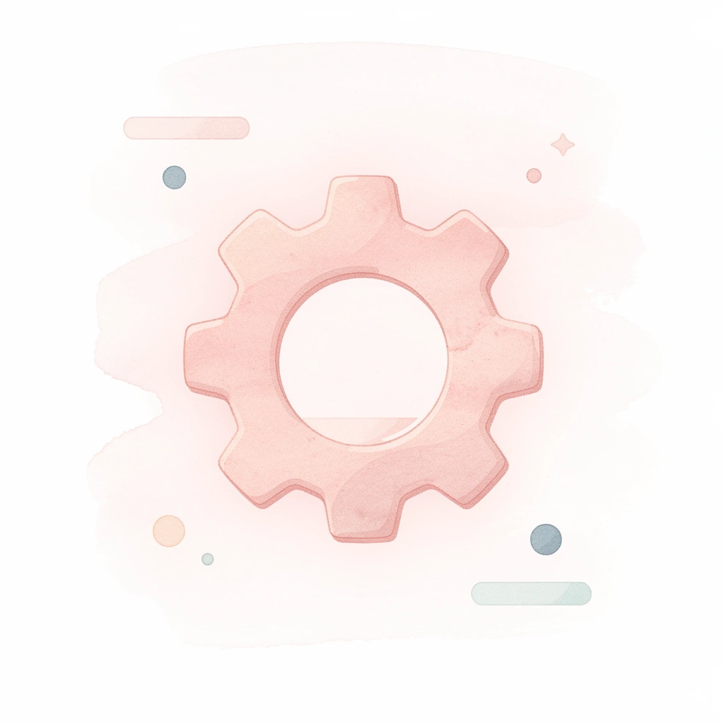 Gear icon representing workflow automation optimization