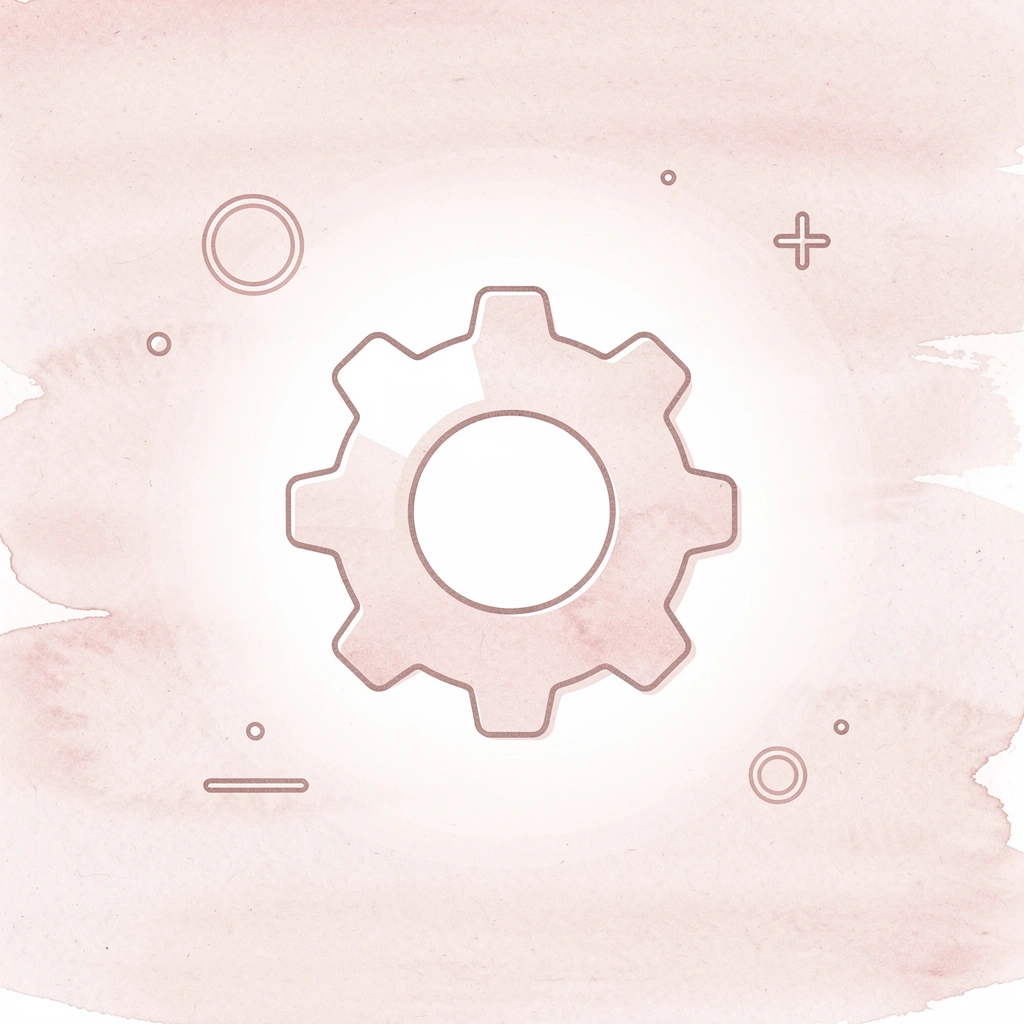 Gear icon representing workflow automation